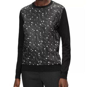 ted baker Acalia Star Print Sweater top size 2 like new no tags